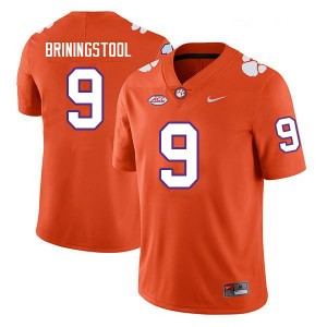 Men's Jake Briningstool Orange Clemson Tigers #9 Game College Football Jersey 368921-835