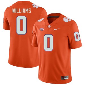 Men's Antonio Williams Orange Clemson Tigers #0 Game College Football Jersey 247899-275