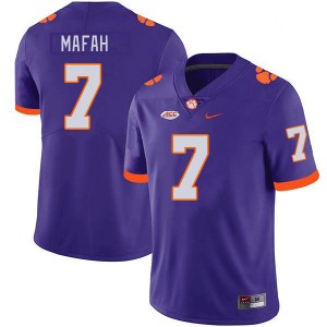 Men's Phil Mafah Purple Clemson Tigers #7 Official College Football Jersey 886576-734