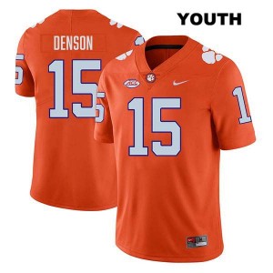 Youth Chris Denson Orange Clemson Tigers #15 Stitched College Football Jersey 248113-245