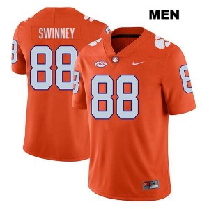 Men's Clay Swinney Orange Clemson Tigers #88 Stitched College Football Jersey 831513-514