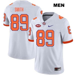 Men's Jack Smith White Clemson Tigers #89 Stitched College Football Jersey 683281-304