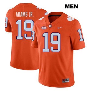 Men's Keith Adams Jr. Orange Clemson Tigers #19 Stitched College Football Jersey 195810-988