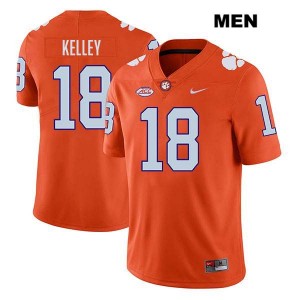 Men's Misun Kelley Orange Clemson Tigers #18 Stitched College Football Jersey 736973-973