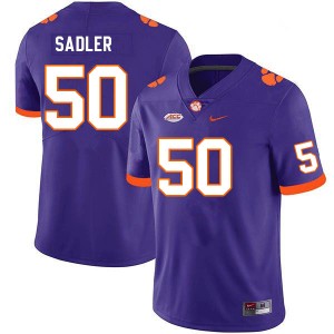 Men's Collin Sadler Purple Clemson Tigers #50 Alumni College Football Jersey 135664-624