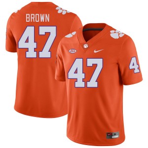 Men's Sammy Brown Orange Clemson Tigers #47 Alumni College Football Jersey 115865-394