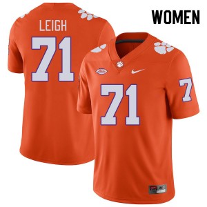Women's Tristan Leigh Orange Clemson Tigers #71 Game College Football Jersey 976677-785