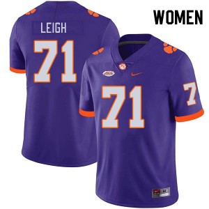 Women's Tristan Leigh Purple Clemson Tigers #71 Game College Football Jersey 840670-394