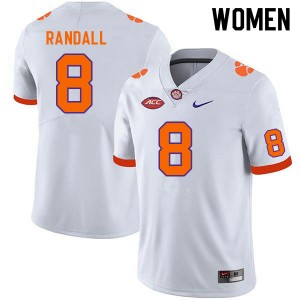 Women's Adam Randall White Clemson Tigers #8 Player College Football Jersey 829429-447