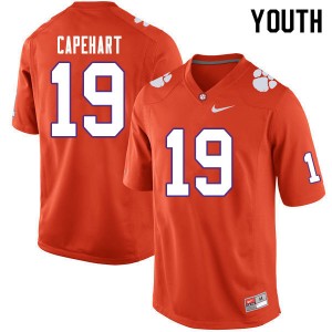 Youth DeMonte Capehart Orange Clemson Tigers #19 Alumni College Football Jersey 839706-768