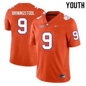 Youth Jake Briningstool Orange Clemson Tigers #9 High School College Football Jersey 195622-836