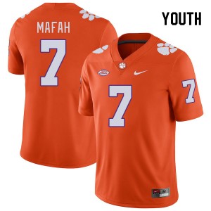 Youth Phil Mafah Orange Clemson Tigers #7 Player College Football Jersey 493026-135