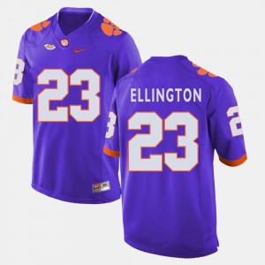 Men's Andre Ellington Purple Clemson Tigers #23 College Football Jersey 437857-973