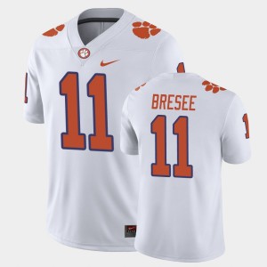 Men's Bryan Bresee White Clemson Tigers #11 Game Jersey 990865-607