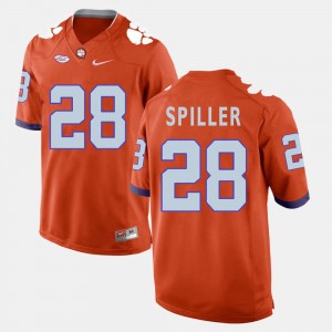 Men's C.J. Spiller Orange Clemson Tigers #28 College Football Jersey 527656-433
