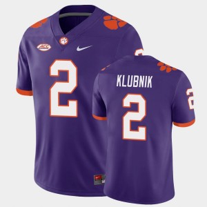 Men's Cade Klubnik Purple Clemson Tigers #2 Game Jersey 114769-652