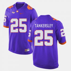 Men's Cordrea Tankersley Purple Clemson Tigers #25 College Football Jersey 509902-344