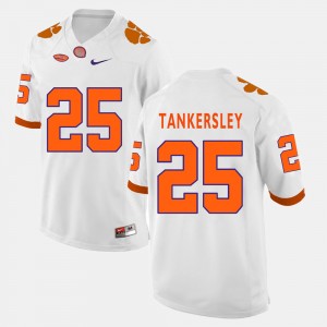 Men's Cordrea Tankersley White Clemson Tigers #25 College Football Jersey 976789-815