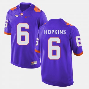Men's DeAndre Hopkins Purple Clemson Tigers #6 College Football Jersey 643766-790
