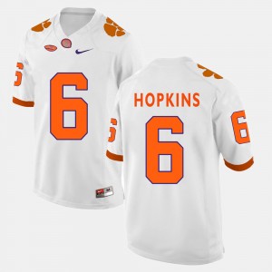 Men's DeAndre Hopkins White Clemson Tigers #6 College Football Jersey 800963-543