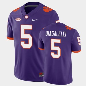 Men's DJ Uiagalelei Purple Clemson Tigers #5 Game Jersey 851852-919