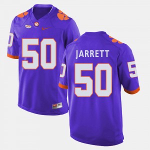 Men's Grady Jarrett Purple Clemson Tigers #50 College Football Jersey 480485-556