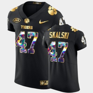 Men's James Skalski Black Clemson Tigers #47 Golden Diamond Edition College Football Jersey 493309-339