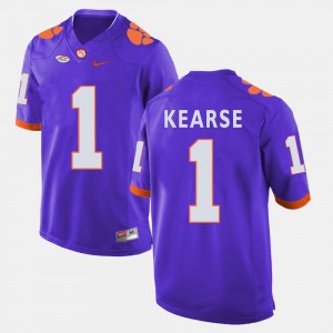 Men's Jayron Kearse Purple Clemson Tigers #1 College Football Jersey 934559-906