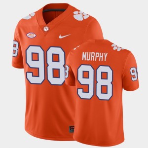 Men's Myles Murphy Orange Clemson Tigers #98 Game Jersey 880636-179