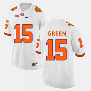 Men's T.J. Green White Clemson Tigers #15 College Football Jersey 569021-154