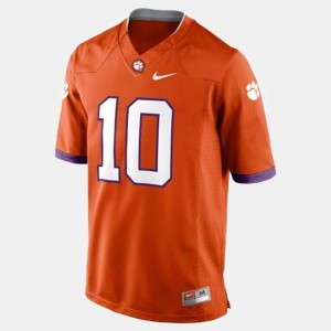 Men's Tajh Boyd Orange Clemson Tigers #10 College Football Jersey 305882-836