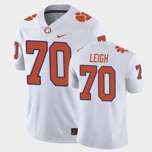 Men's Tristan Leigh White Clemson Tigers #70 Game Jersey 419662-282
