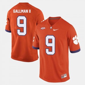 Men's Wayne Gallman II Orange Clemson Tigers #9 College Football Jersey 861265-439