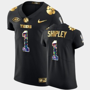 Men's Will Shipley Black Clemson Tigers #1 Golden Diamond Edition College Football Jersey 140714-863