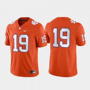 Men's Orange Clemson Tigers #19 Game Jersey 884870-506