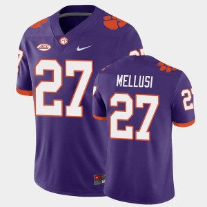 Men's Chez Mellusi Purple Clemson Tigers #27 Playoff Game College Football Jersey 253526-288