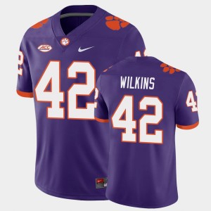 Men's Christian Wilkins Purple Clemson Tigers #42 Playoff Game College Football Jersey 396138-185