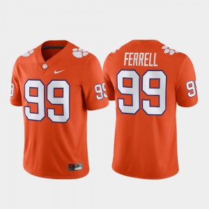 Men's Clelin Ferrell Orange Clemson Tigers #99 Football Game Jersey 445908-647