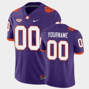 Men's Custom Purple Clemson Tigers #00 Playoff Game College Football Jersey 556965-620