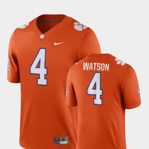 Men's Deshaun Watson Orange Clemson Tigers #4 College Football Game Jersey 354866-909