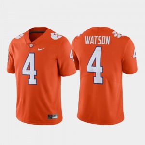 Men's Deshaun Watson Orange Clemson Tigers #4 Alumni Football Limited Jersey 457796-574