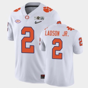 Men's Frank Ladson Jr. White Clemson Tigers #2 2020 Playoff Game College Football Jersey 215836-608