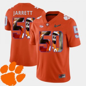 Men's Grady Jarrett Orange Clemson Tigers #50 Football Pictorial Fashion Jersey 987021-458