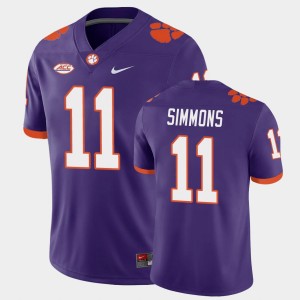Men's Isaiah Simmons Purple Clemson Tigers #11 Playoff Game College Football Jersey 636713-846