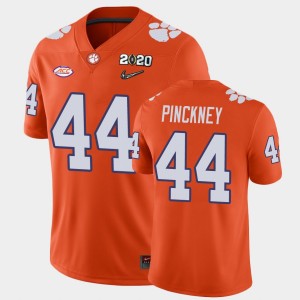 Men's Nyles Pinckney Orange Clemson Tigers #44 2020 Playoff Game College Football Jersey 530730-804