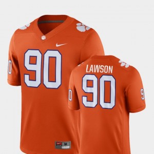 Men's Shaq Lawson Orange Clemson Tigers #90 College Football Game Jersey 883441-658