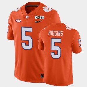 Men's Tee Higgins Orange Clemson Tigers #5 2020 Playoff Game College Football Jersey 985537-465