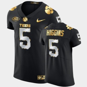 Men's Tee Higgins Black Clemson Tigers #5 2020-21 Authentic Golden Edition Jersey 985138-999