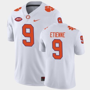 Men's Travis Etienne White Clemson Tigers #9 Away Game College Football Jersey 829365-957