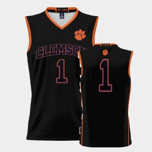 Youth Black Clemson Tigers #1 ProSphere College Basketball Jersey 537505-466